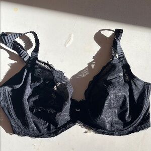 Chantelle Black Lace Bra 36DDD
